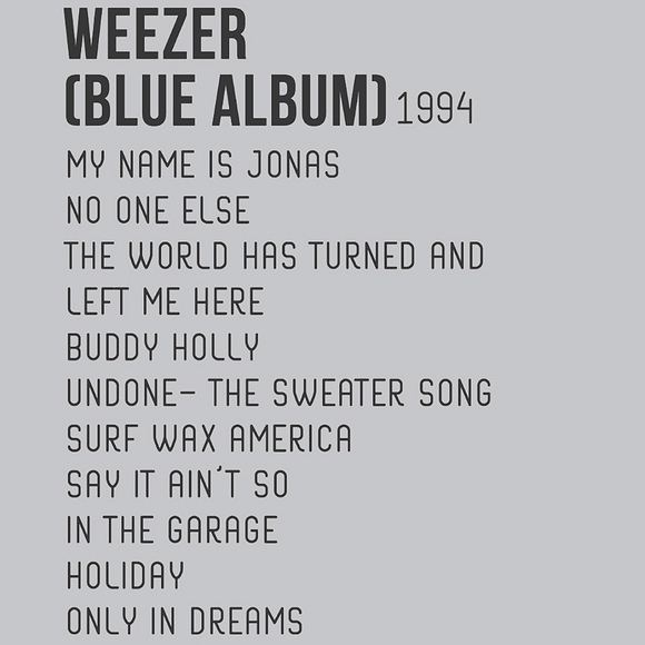 Weezer Blue Album Premium Lightweight  Shirt - Picture 2 of 4